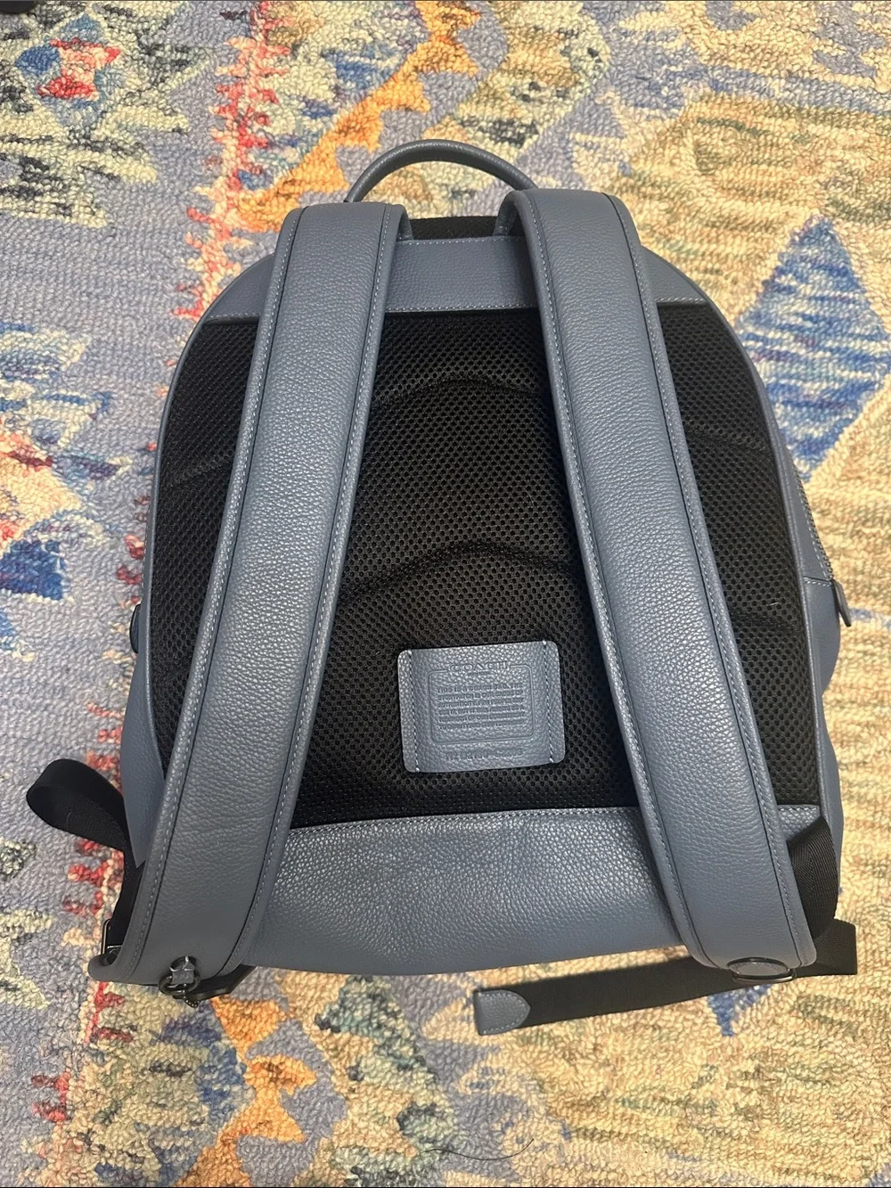 Coach Pebble Leather Backpack | Slate Blue | Authentic | Excellent Condition